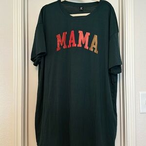 Hunter Green Mama Shirt, 3XL